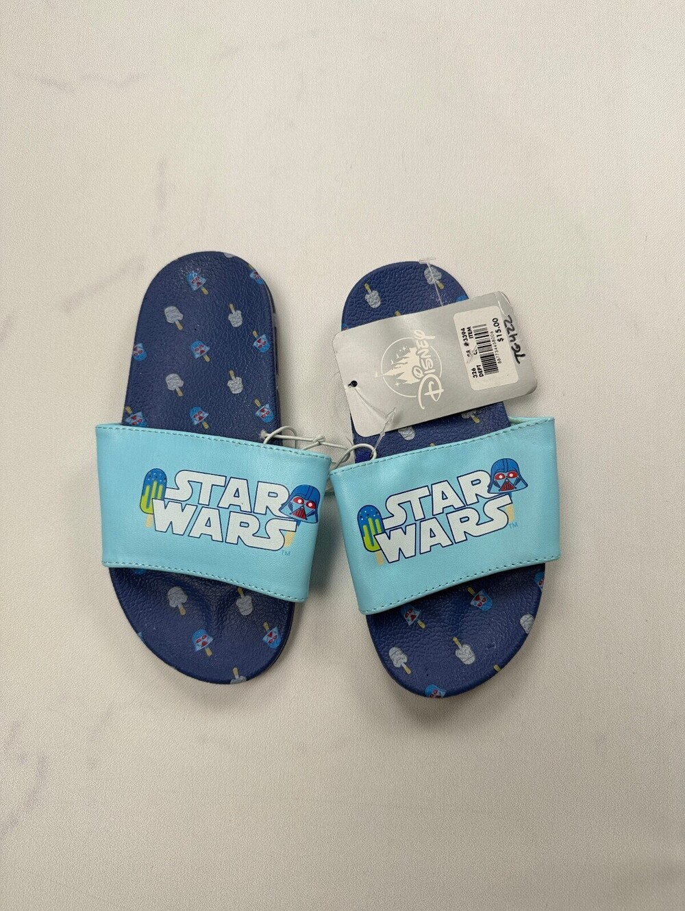 Disney Star Wars Slides Blue 2010s Streetwear - Boys 11/12